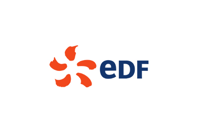 Logo de la société EDF, client de DEVENSYS