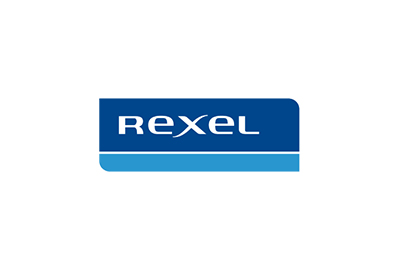 Logo de REXEL, client de DEVENSYS